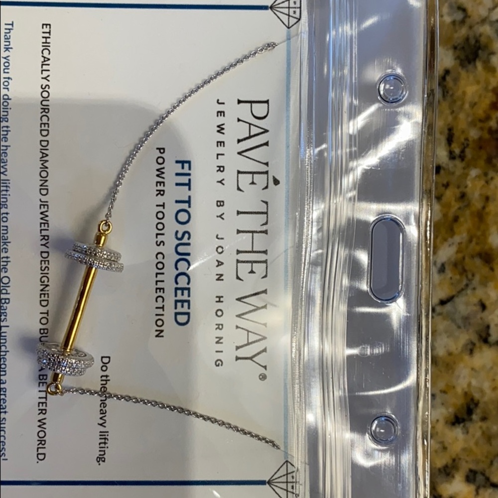 Joan Horning Fit to Succeed Dumbell Necklace